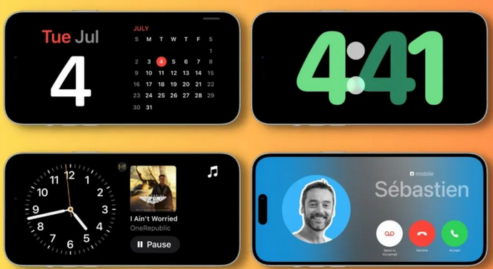 鼎湖苹果手机维修分享iOS17横屏充电待机显示有什么好处 