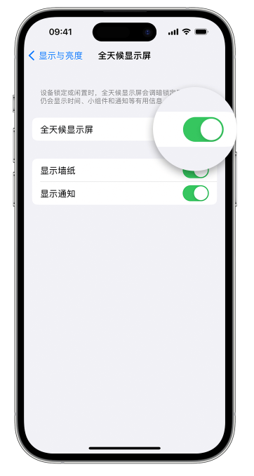 鼎湖苹果14维修店分享如何自定义 iPhone 14 Pro 常亮显示屏 