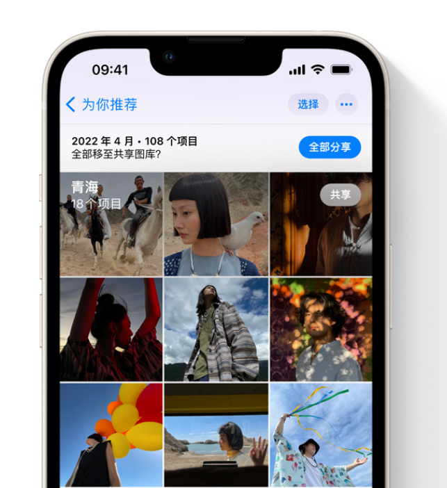 鼎湖苹果维修网点分享在 iPhone 上使用共享图库 