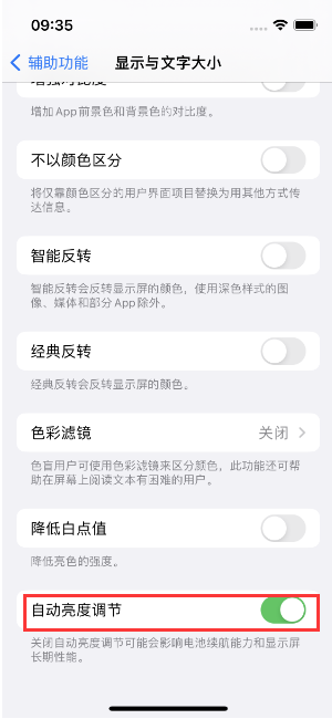 鼎湖苹果15维修店分享iPhone 15 Pro系列屏幕亮度 