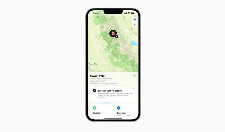 鼎湖苹果14维修分享iPhone14系列中 FindMy功能通过卫星分享位置方法教程 